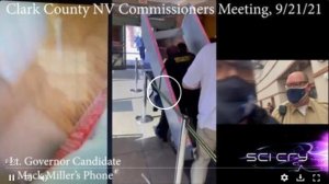 Clark County NV Commissioners Meeting, Mack Miller Assaulted