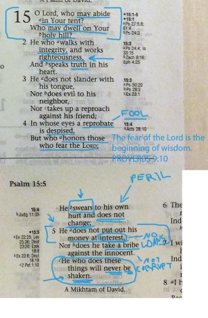 Psalm 15 with Markup